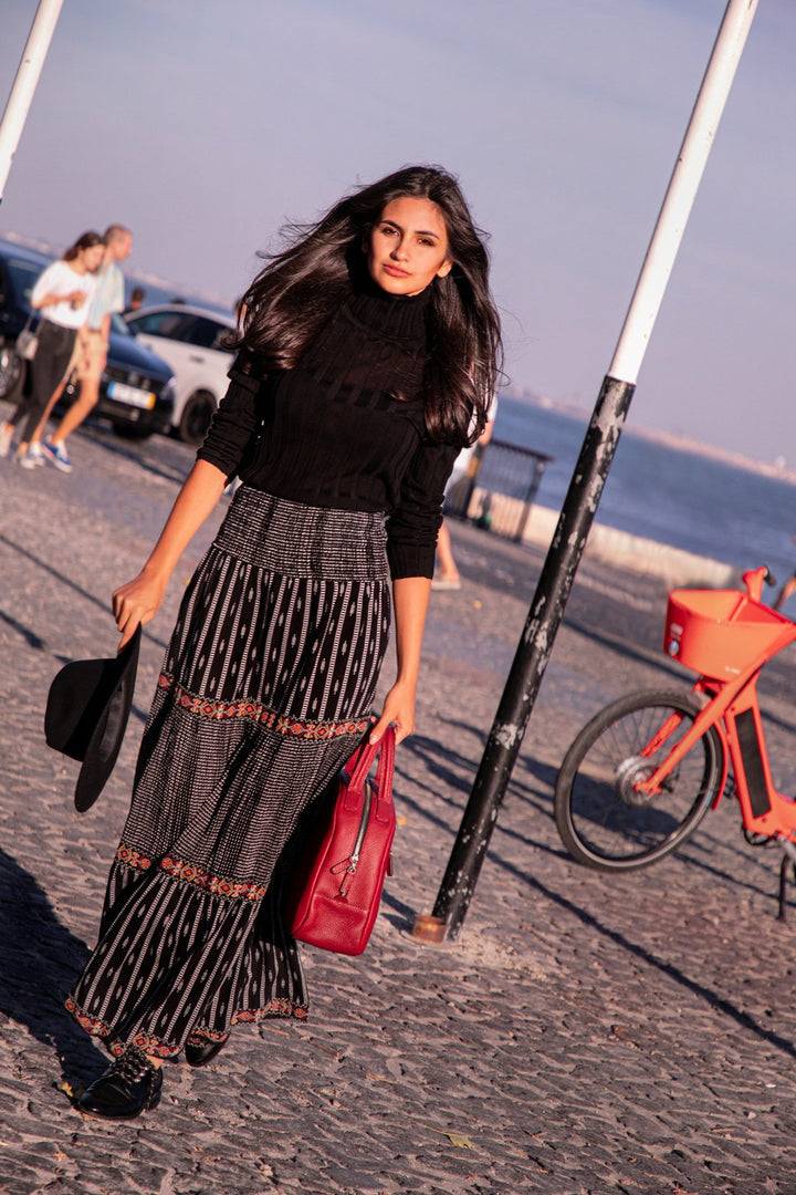 Philini Vintage-Handtasche in weinrot - Domi Jubiläumsangebot