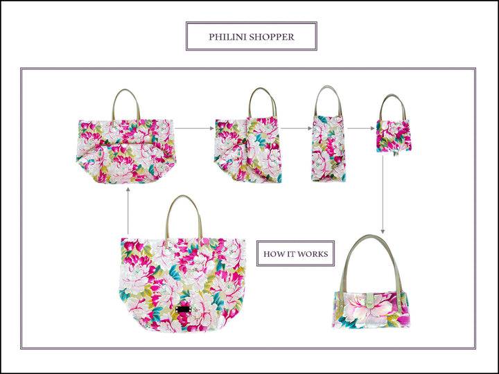 Philini Mini Flowers Shopper rot Im Verkauf
