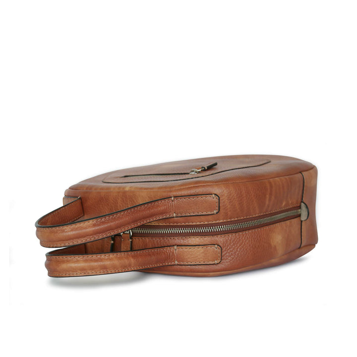 Philini Handtasche Vintagestyle in cognac Domi Kostenloser Versand
