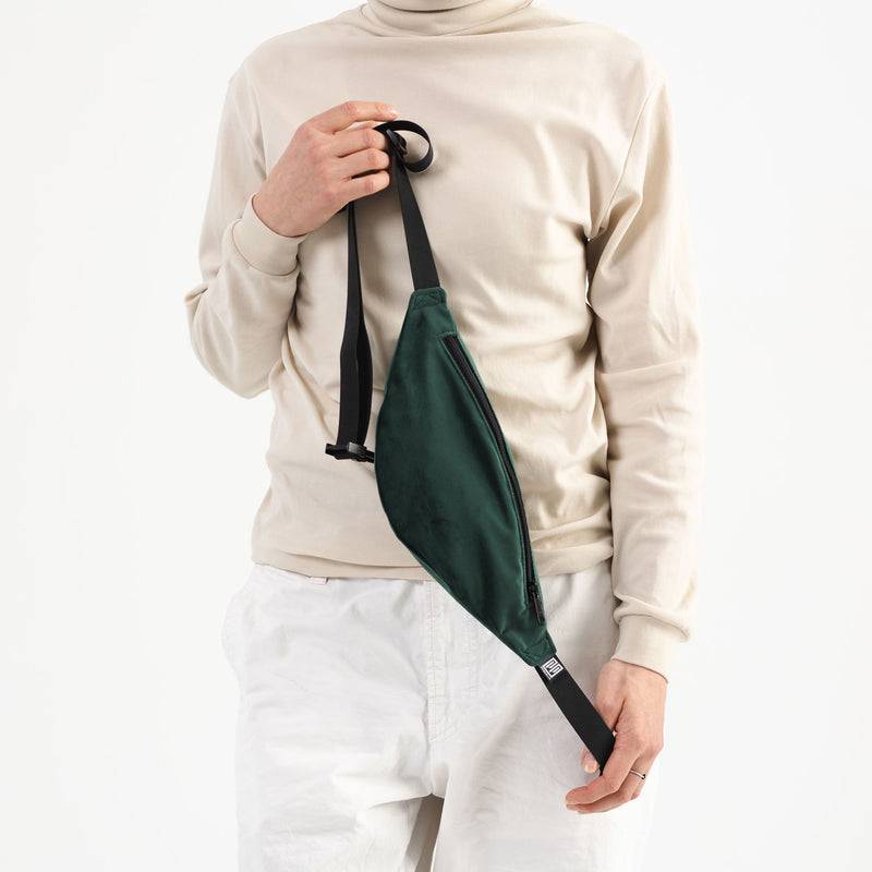 PP Berlin Bauchtasche schmal, Samt, Damen Herren Unisex Super Sparpreis