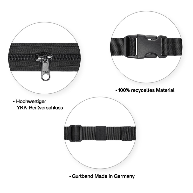 PP Berlin Bauchtasche schmal, Ripstop Stoff, Damen Herren Unisex Bis zu 60% Rabatt