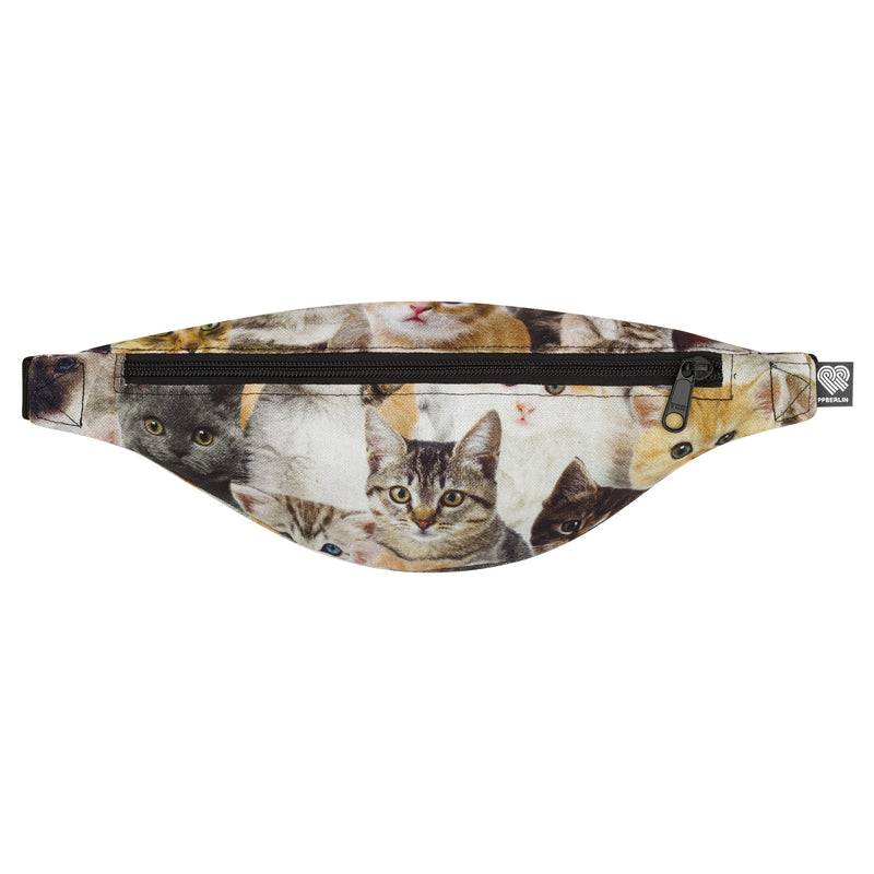 PP Berlin Bauchtasche schmal, Canvas Stoff mit Motiven, Damen Herren Unisex Fabrikladen