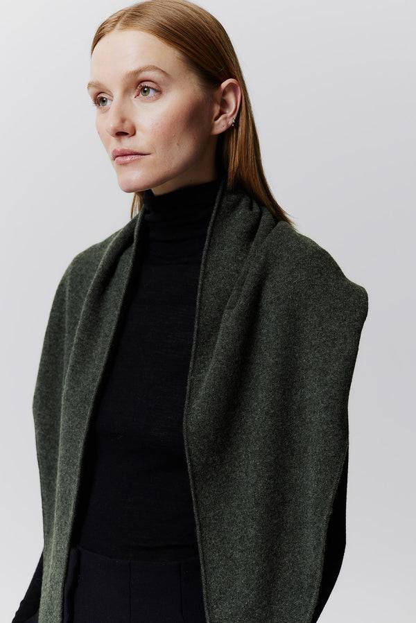 Prinz Berlin Kaschmir Triangle Fine Knit Grün Sonderangebote