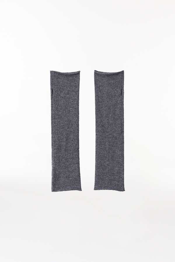 Prinz Berlin Kaschmir Arm Warmers Fine Knit Graphit Tiefpreis
