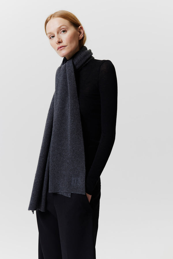 Prinz Berlin Kaschmir Schal Classic Knit Graphit Letzte 2 Tage