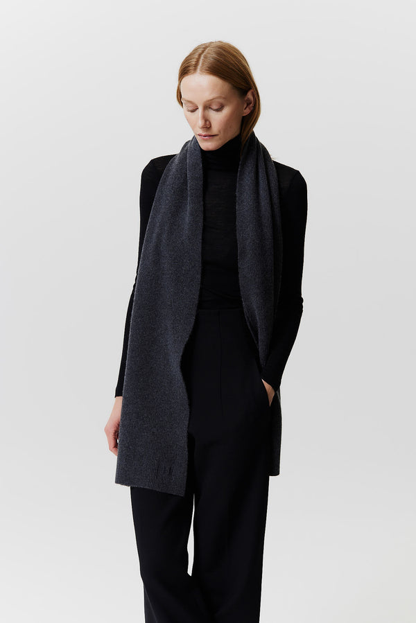 Prinz Berlin Kaschmir Schal Classic Knit Graphit Letzte 2 Tage