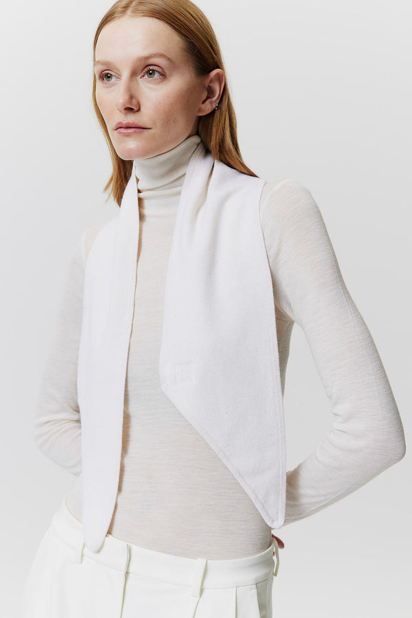 Prinz Berlin Kaschmir Bandeau Fine Knit Off-White Discount Store für neue Produkte