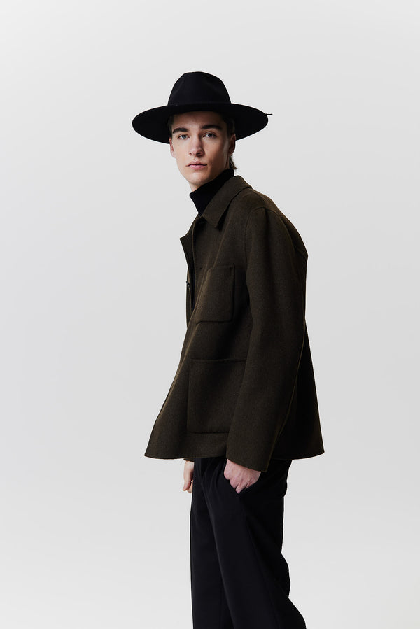 Prinz Berlin Merino Fedora Hut Classic Brim Schwarz Fabrikladen