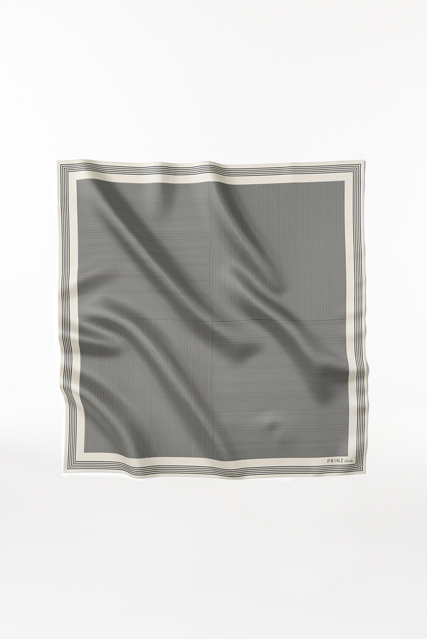 Prinz Berlin Seidentuch Stripes 123 Off-White Black Friday Preise