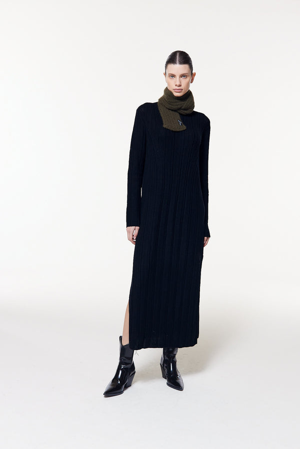 Prinz Berlin Kaschmir Kurzschal Hand Knit Grün Top Angebot