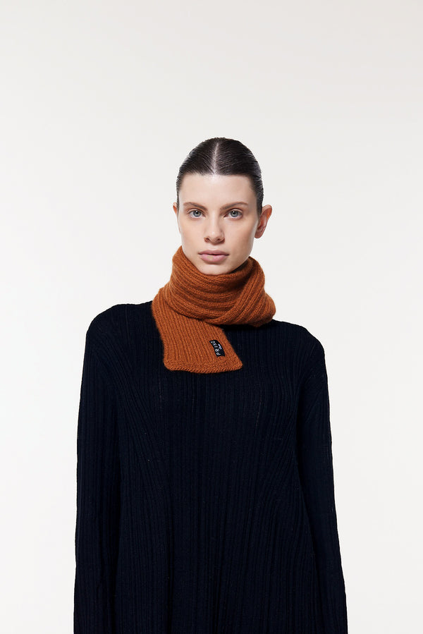 Prinz Berlin Kaschmir Kurzschal Hand Knit Karamell Exklusive Angebote