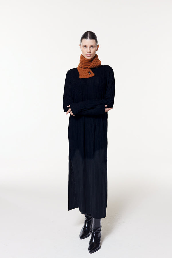 Prinz Berlin Kaschmir Kurzschal Hand Knit Karamell Exklusive Angebote