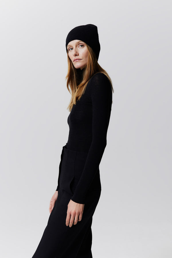 Prinz Berlin Kaschmir Beanie Fine Knit Schwarz JETZT KAUFEN