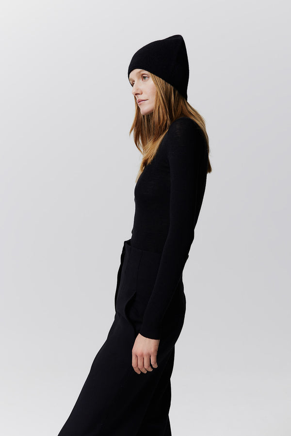 Prinz Berlin Kaschmir Beanie Fine Knit Schwarz JETZT KAUFEN
