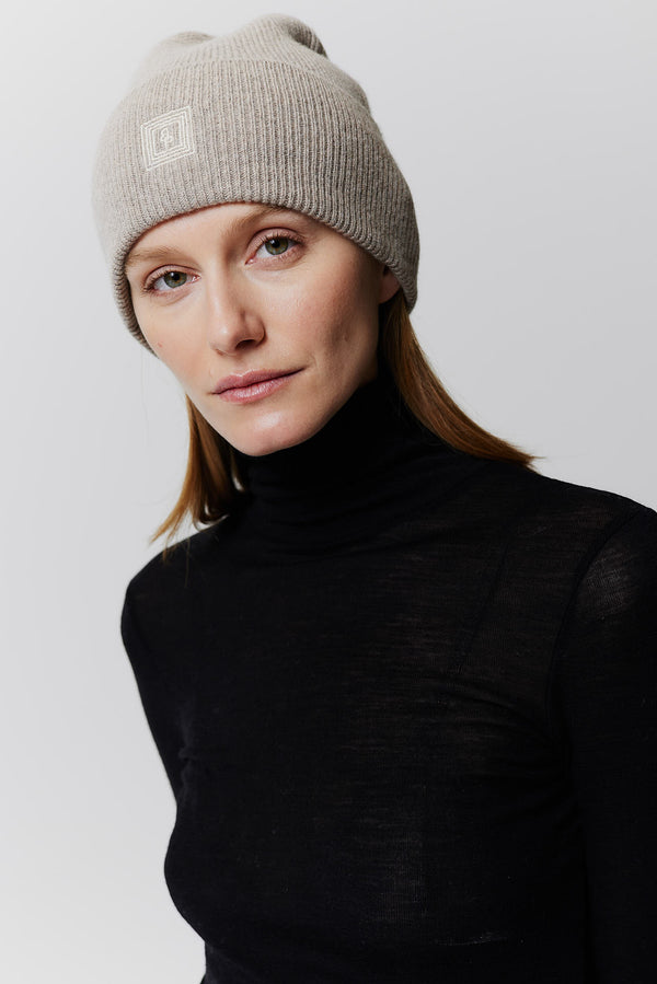 Prinz Berlin Kaschmir Beanie Classic Knit Beige Bis zu 65% Rabatt