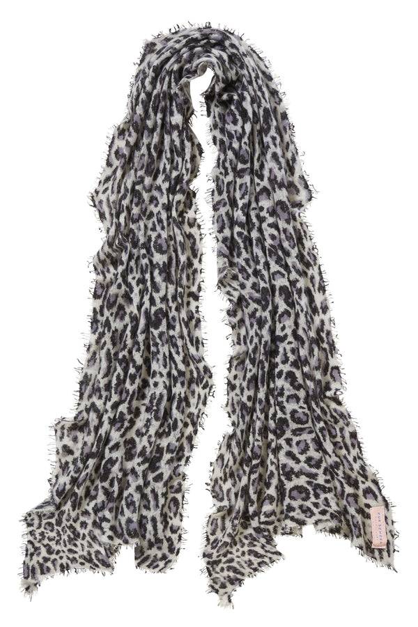 Pur Schoen Schal leo black-grey Lagerräumung