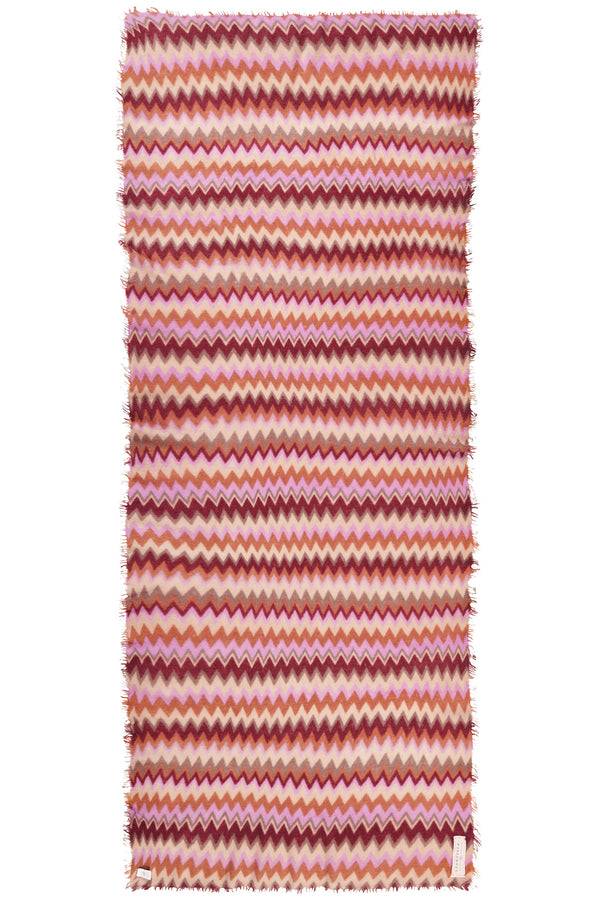 Pur Schoen Schal chevron bordo-camel classic Bis zu 55% Rabatt