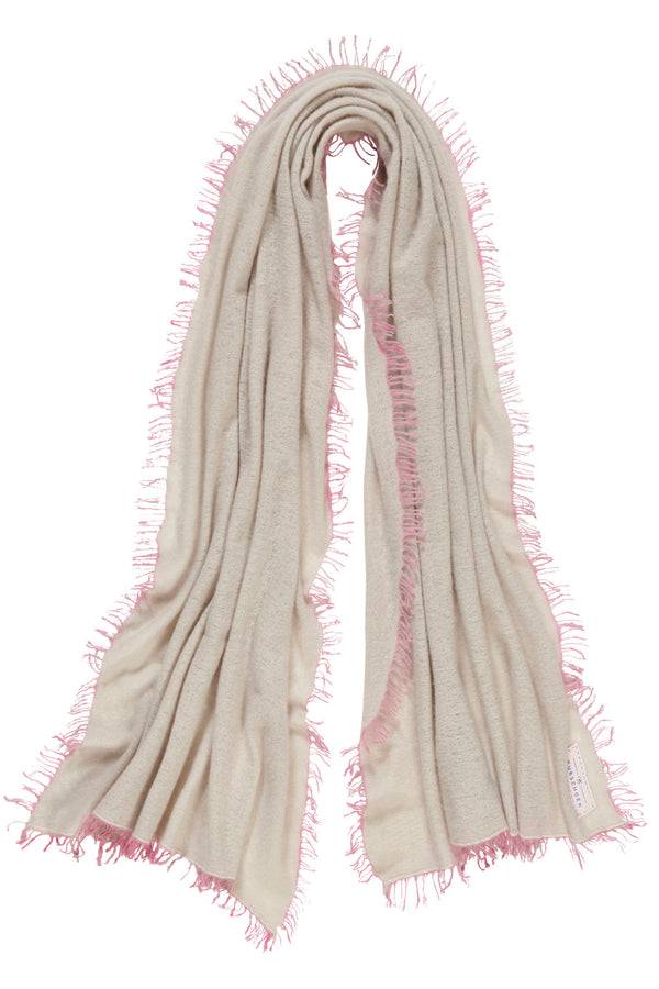 Pur Schoen Schal stone II fransen rose Begrenzt auf 3 Tage