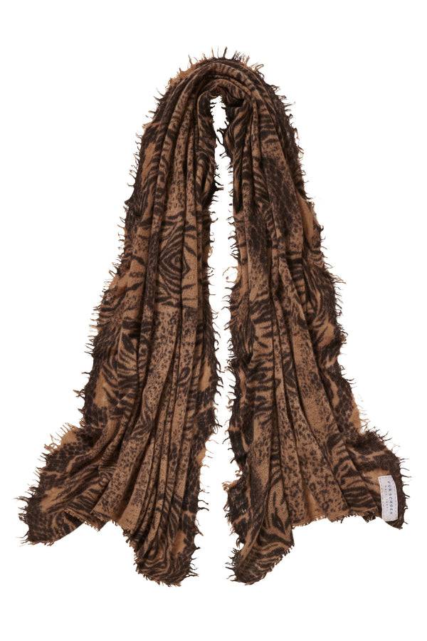 Pur Schoen Schal crazy animal testa-camel II im Angebot