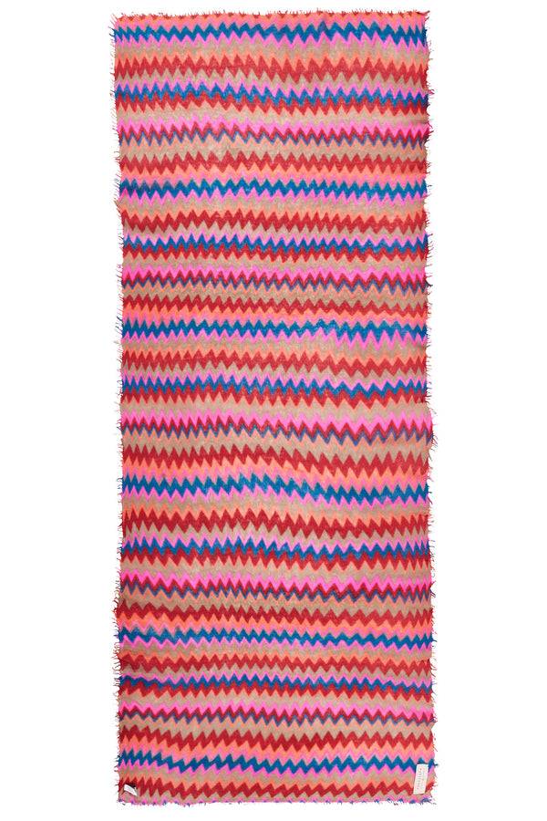 Pur Schoen Schal chevron red-kiesel Günstiger Verkauf