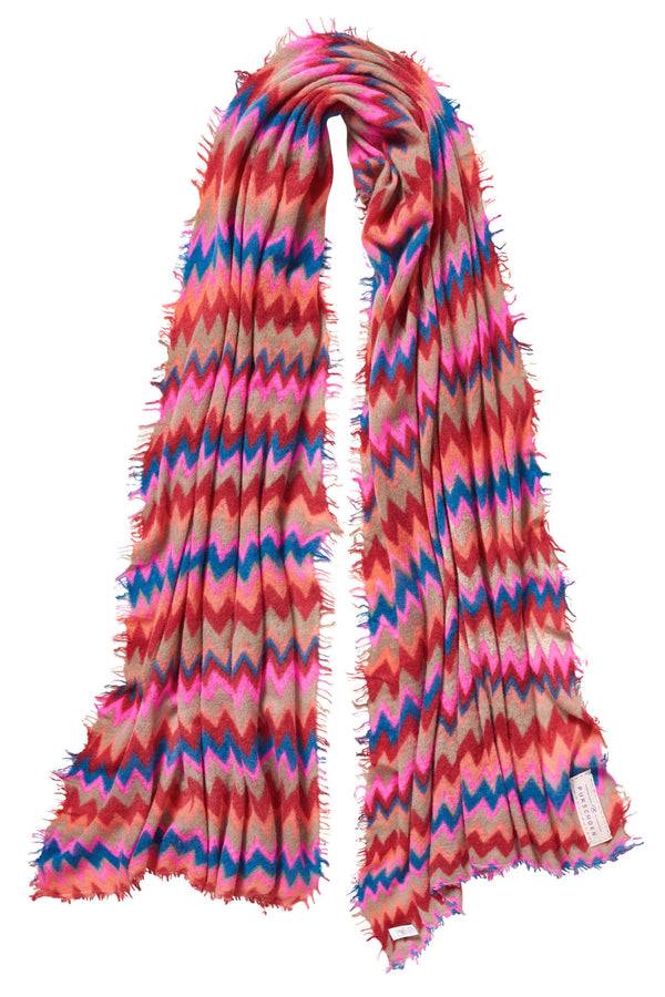 Pur Schoen Schal chevron red-kiesel Günstiger Verkauf