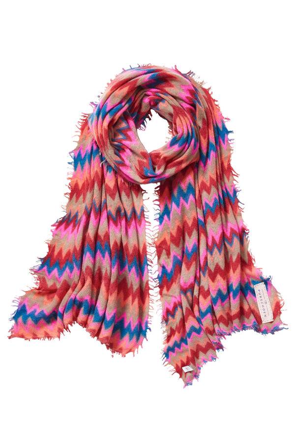Pur Schoen Schal chevron red-kiesel Günstiger Verkauf