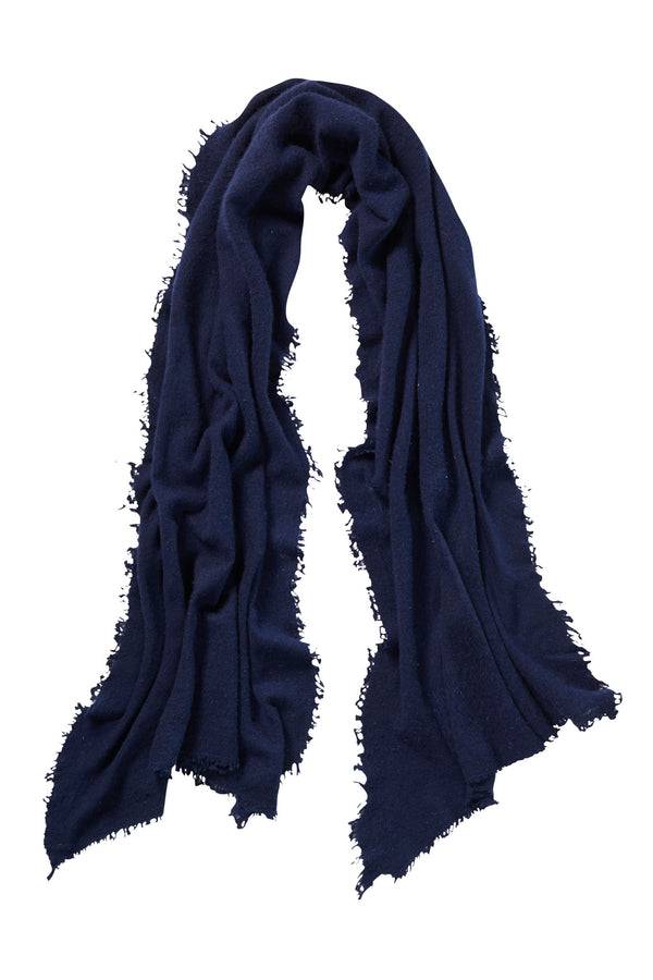 Pur Schoen Schal navy blue Fabrikpreis