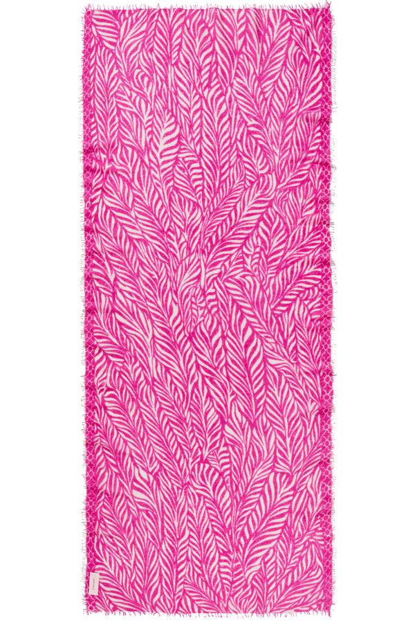 Pur Schoen Schal leafgarden pink-natural Saisonschlussverkauf
