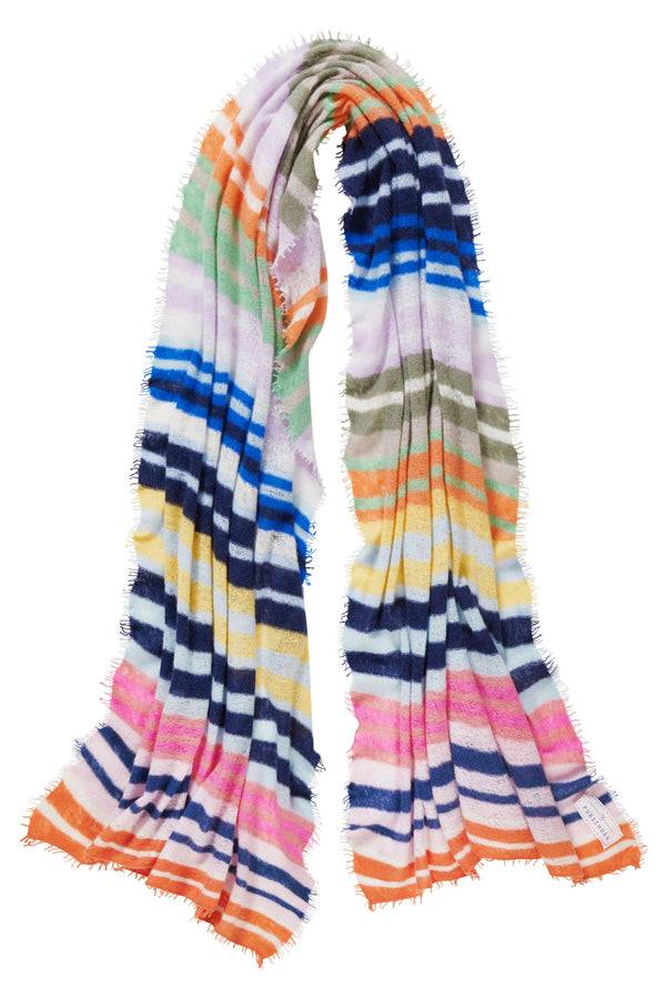 Pur Schoen Schal rainbow stripes 4 Heißer Verkauf