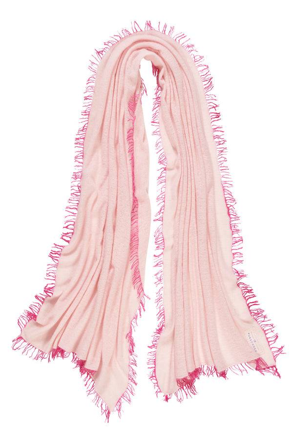 Pur Schoen Schal puder rose fransen pink Top Angebot