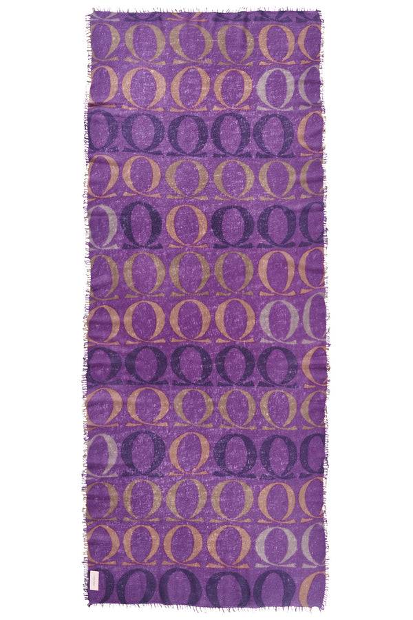 Pur Schoen Schal logo-love bigO violett Letzte 3 Tage