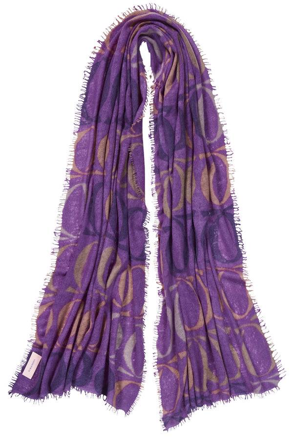 Pur Schoen Schal logo-love bigO violett Letzte 3 Tage