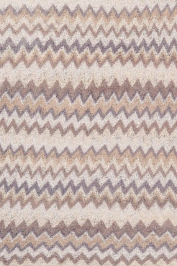 Pur Schoen Schal chevron nougat-stone grey Riesige Rabatte