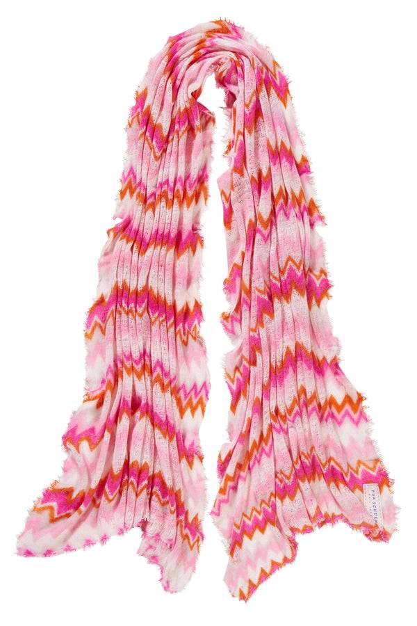 Pur Schoen Schal chevron pink-lavendel 50% Rabatt mit kostenlosem Versand
