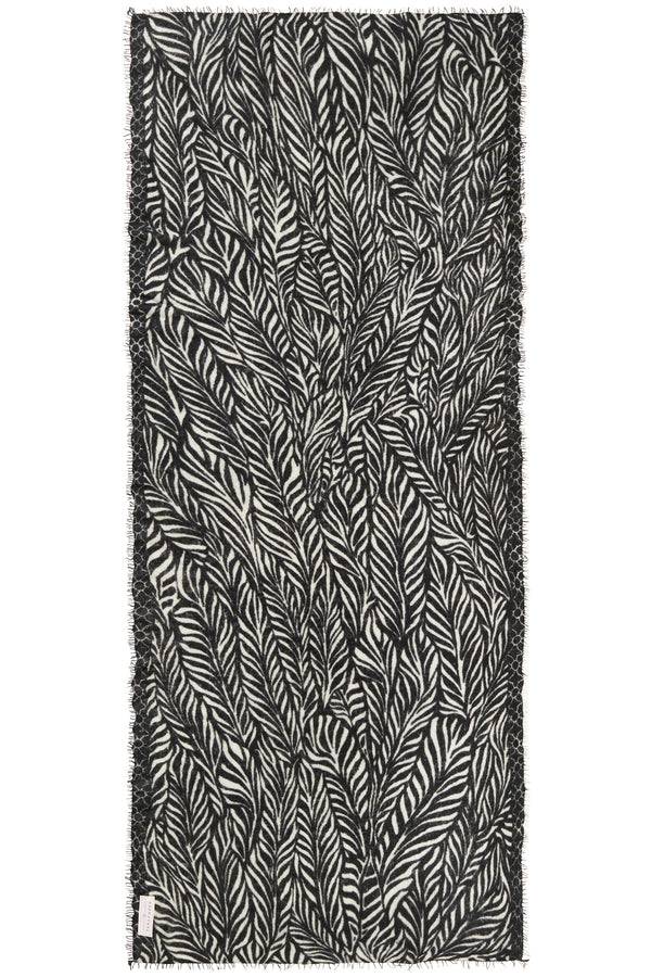 Pur Schoen Schal leafgarden black-natural Online
