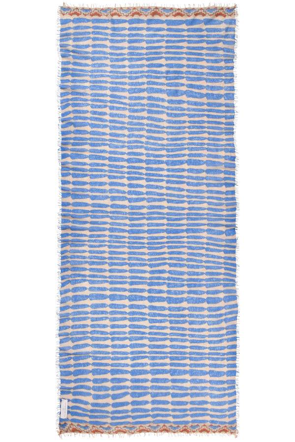 Pur Schoen Schal habbat sky blue-sand Auslauf
