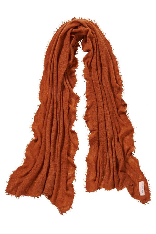 Pur Schoen Schal cognac Fabrikverkauf