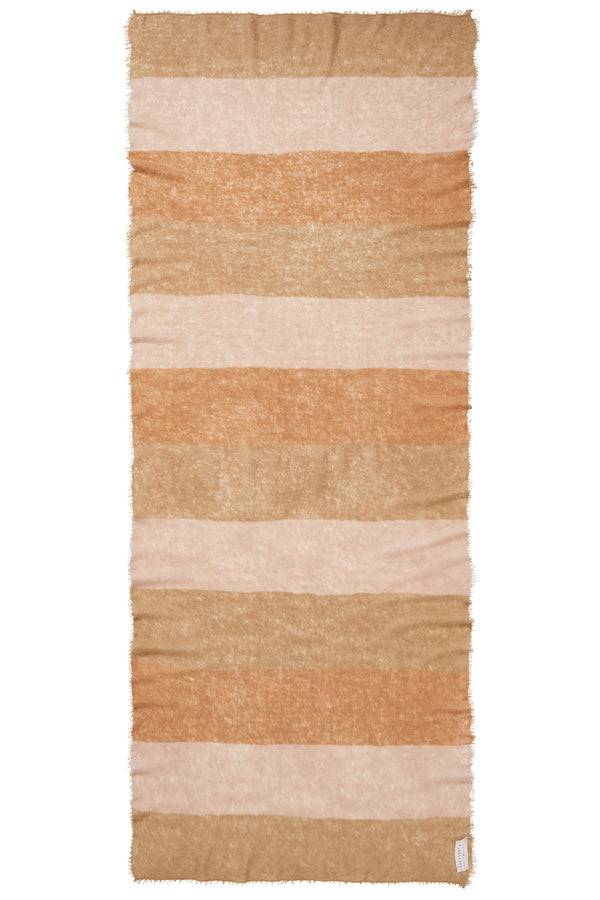 Pur Schoen Schal block 3 camel Begrenztes Angebot