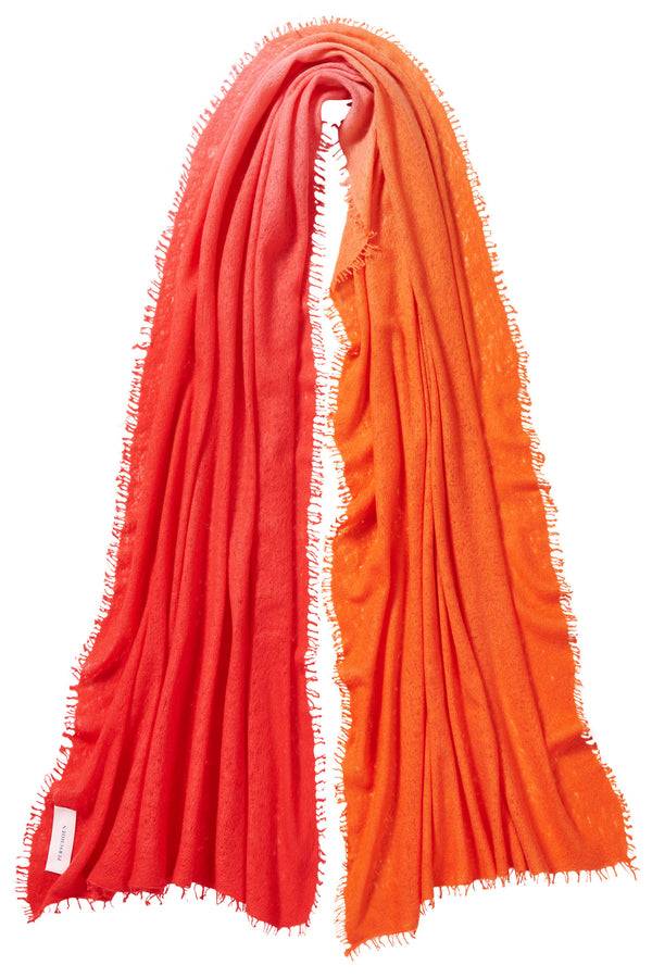 Pur Schoen Schal ombre chili red-sanddorn Cyber Monday