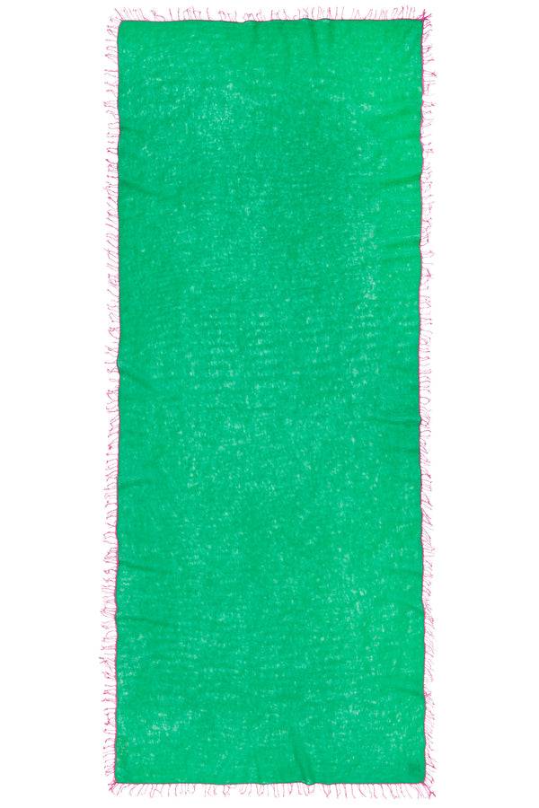 Pur Schoen Schal limette fransen pink Neueste Mode
