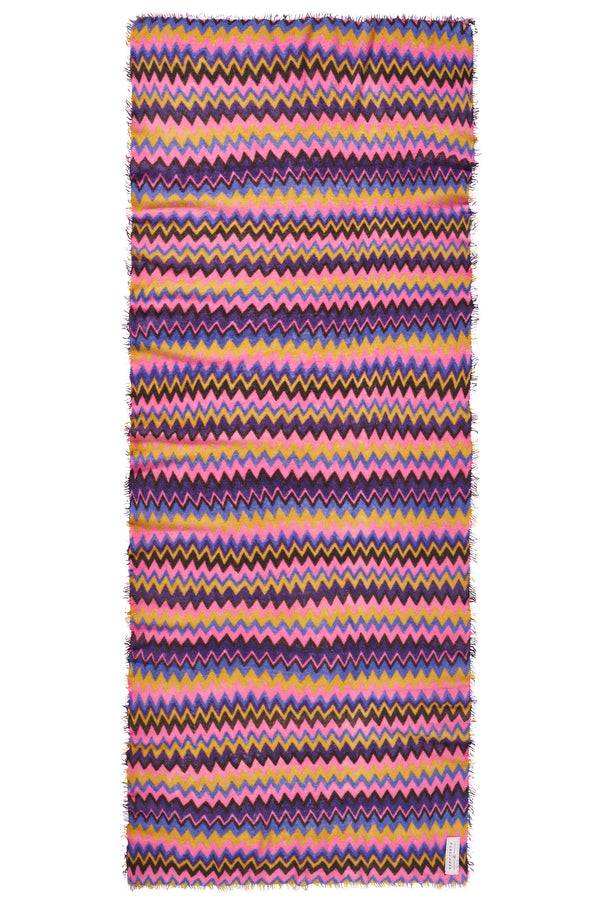 Pur Schoen Schal chevron blackberry-rose Räumungsverkauf