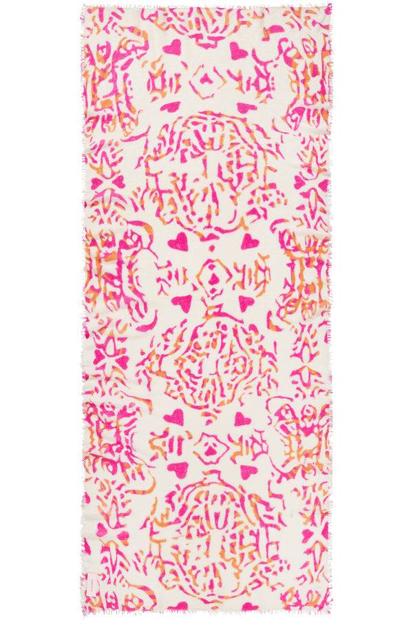 Pur Schoen Schal djungle heart pink Begrenzte Freigabe