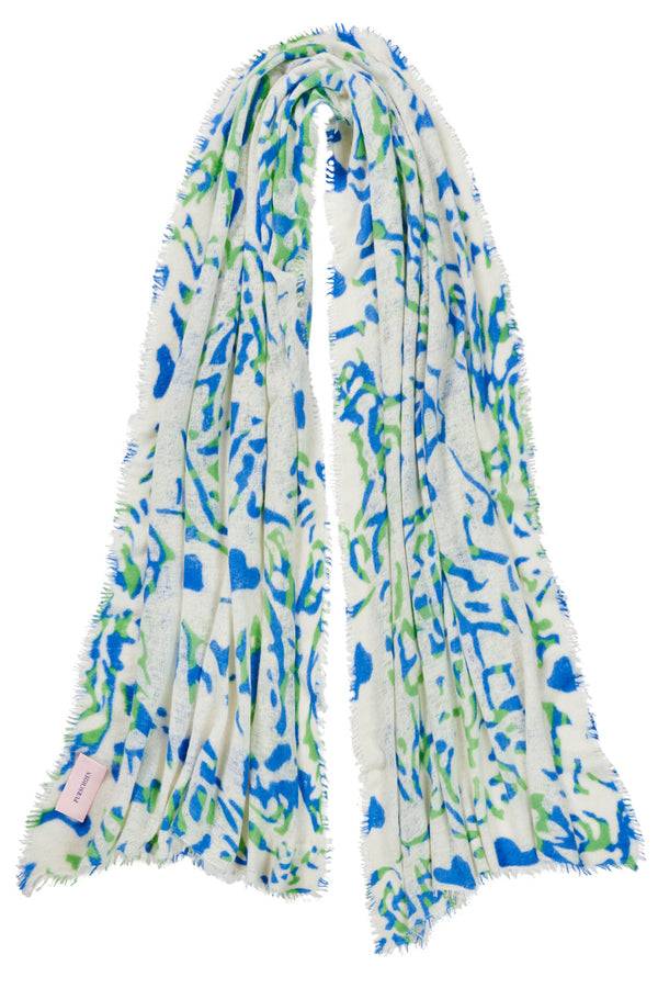 Pur Schoen Schal djungle heart sky blue Letzte 2 Tage