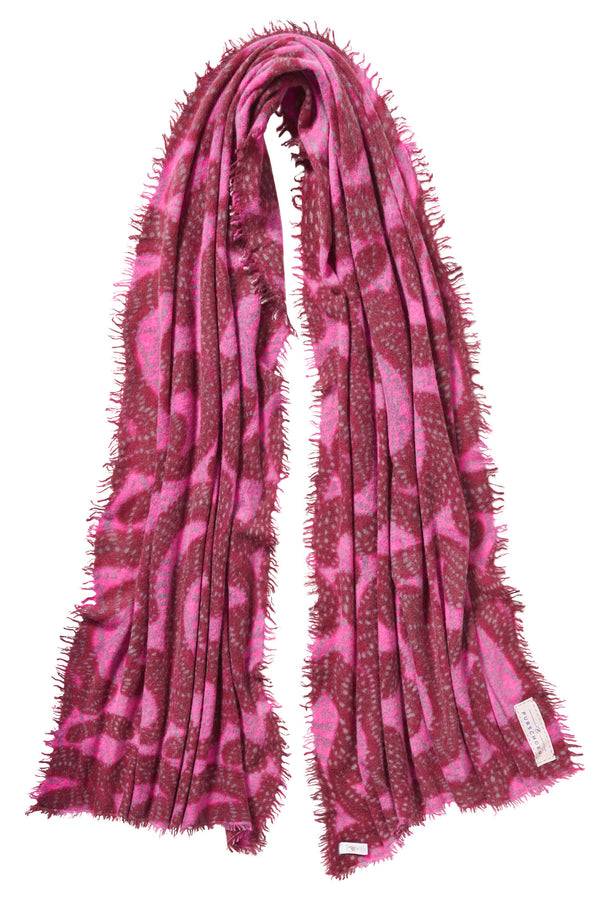 Pur Schoen Schal sprinkle bordo-pink Nur noch ein Tag übrig