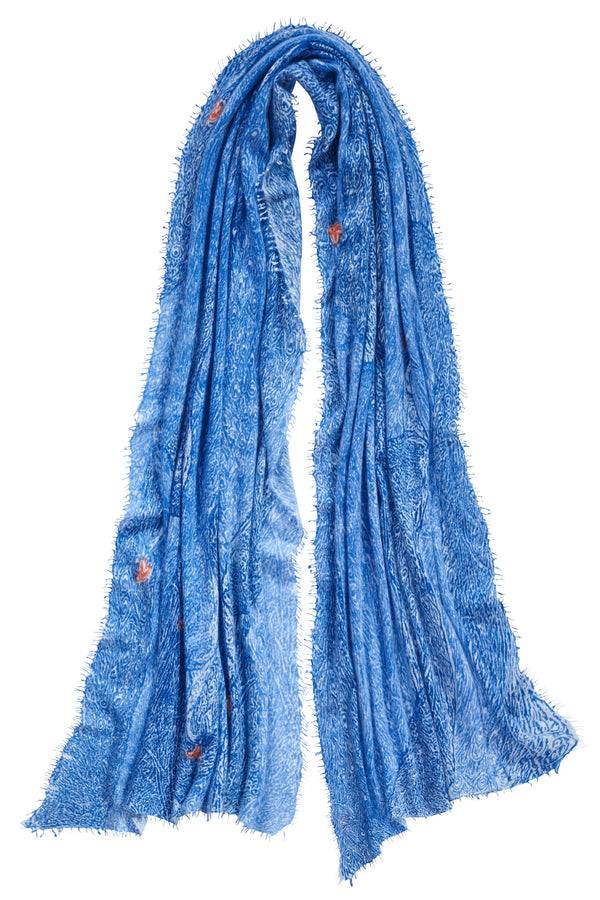 Pur Schoen Schal peacock blau Günstiger Verkauf