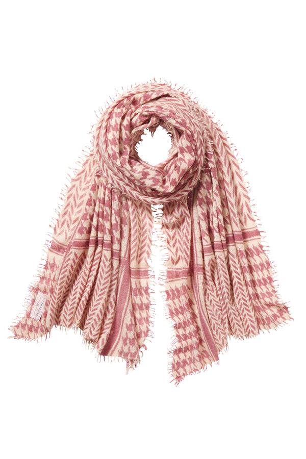 Pur Schoen Schal milano antik rosa-sand