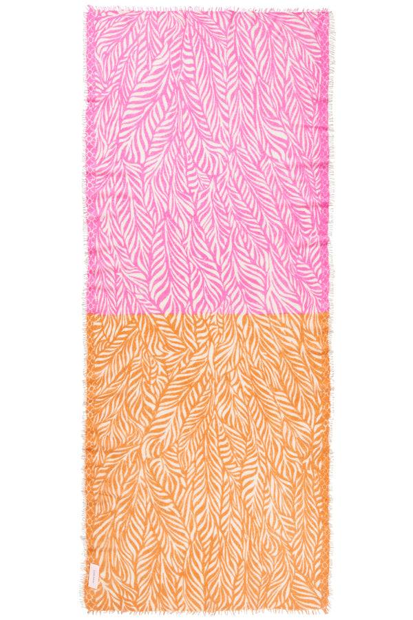 Pur Schoen Schal leafgarden multi puder pink Jubiläumsangebot