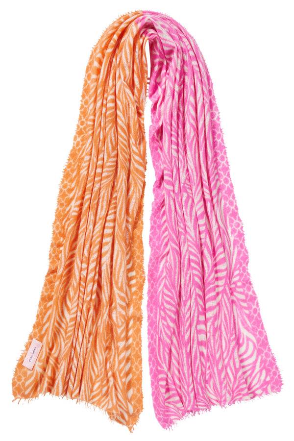 Pur Schoen Schal leafgarden multi puder pink Jubiläumsangebot