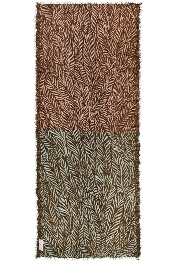 Pur Schoen Schal leafgarden multi oliv Lagerräumung