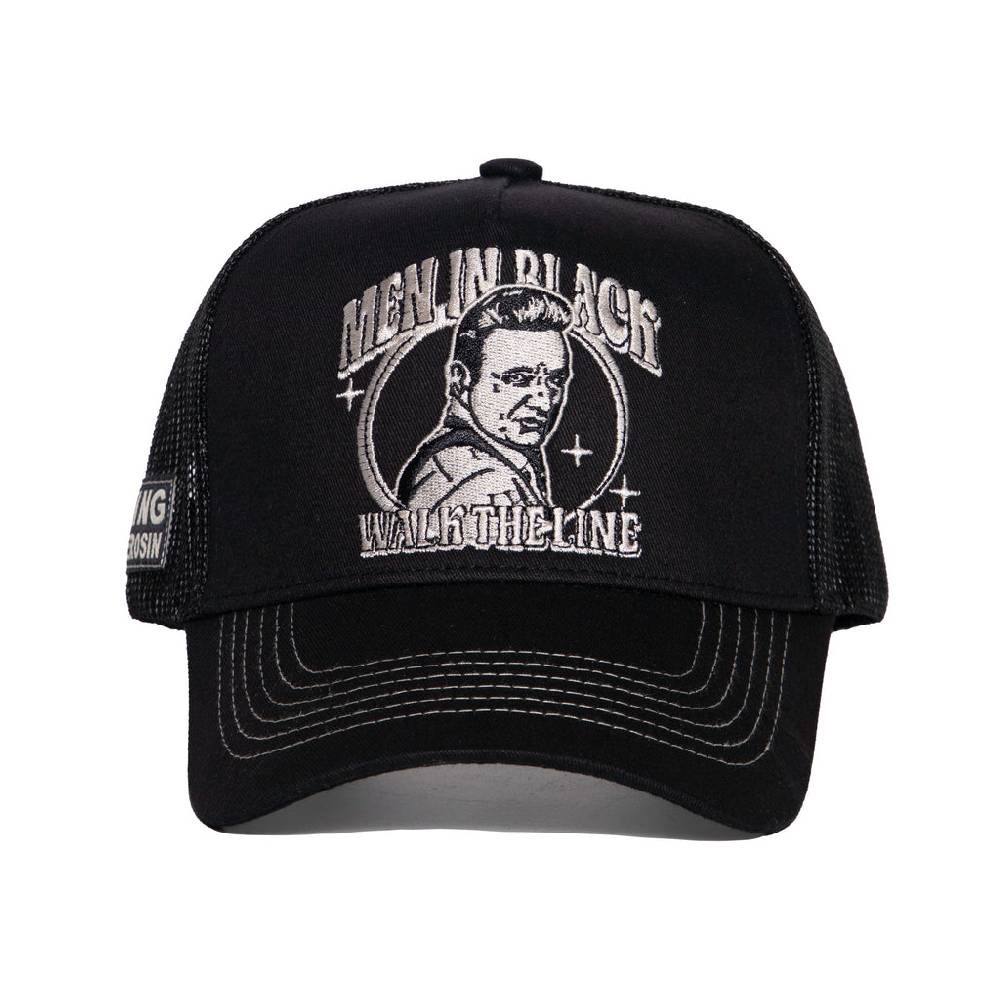Queen Kerosin Trucker Cap «Man in Black» Heißer Verkauf